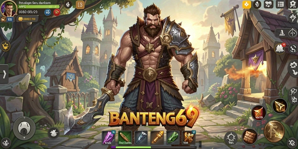 Tampilan action-packed dari gameplay BANTENG69 yang menegangkan.
