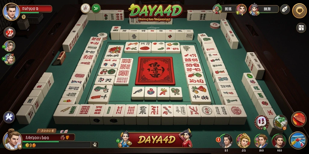 Screenshot gameplay <strong>DAYA4D</strong> yang menunjukkan keseruan bermain Mahjong.