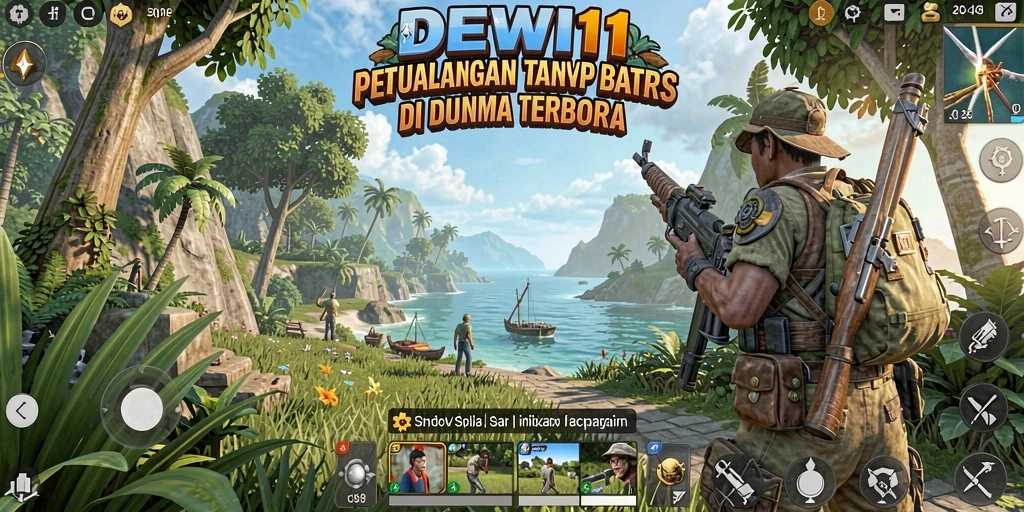 Gameplay DEWI11 yang menampilkan dunia terbuka yang luas dan mendetail.