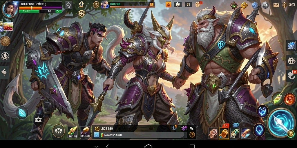 Tampilan menarik dari gameplay JOSS188 dalam dunia MMORPG.
