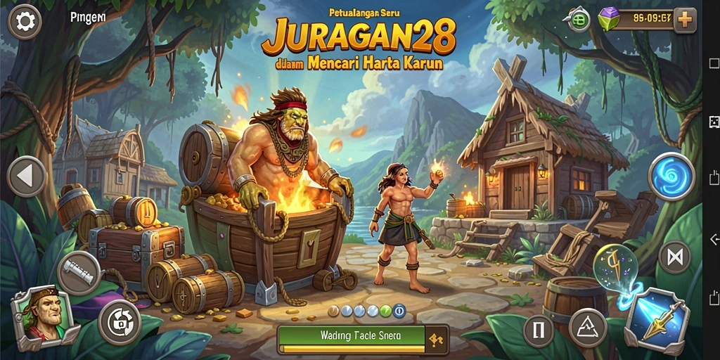 Tampilan gameplay JURAGAN28 yang mendebarkan dan penuh tantangan.