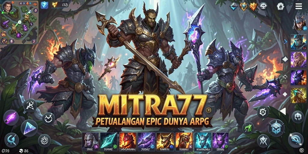Gameplay ARPG yang seru dan penuh aksi di MITRA77.