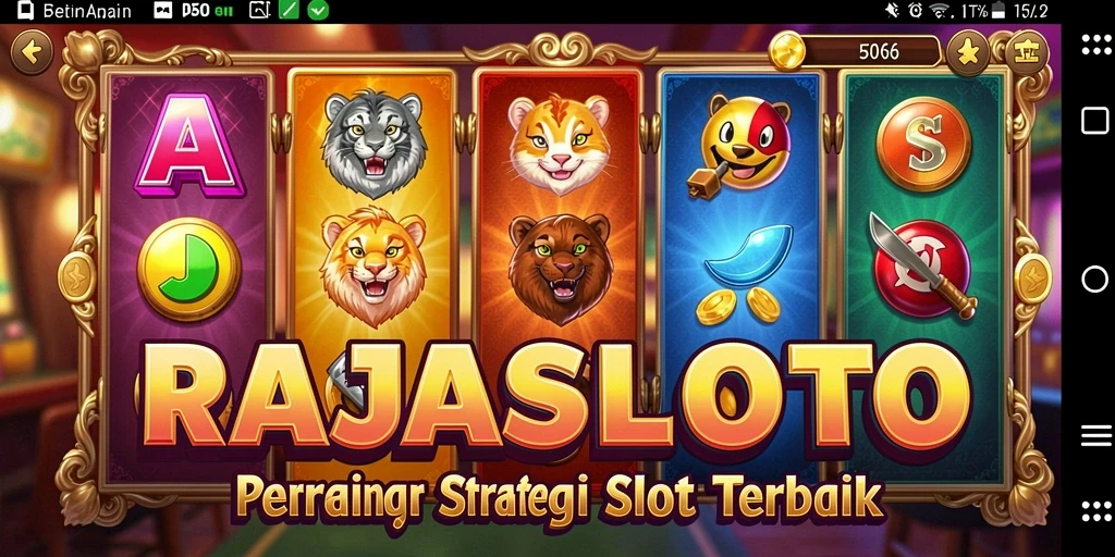 Tampilan gameplay menarik dari RAJASLOTO dengan grafis menawan.