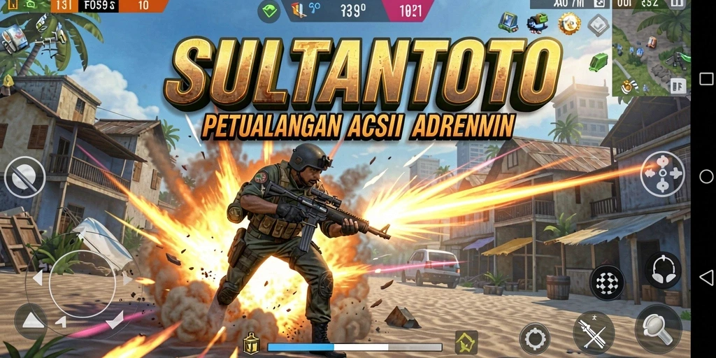Gameplay SULTANTOTO dengan pertarungan seru dan karakter yang mendebarkan.